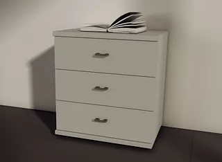 3 drawer bedside